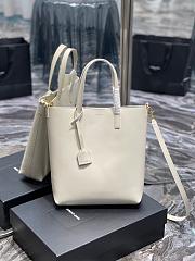 YSL Shopping Tote Bag White Size 25 x 28 x 8 cm - 1