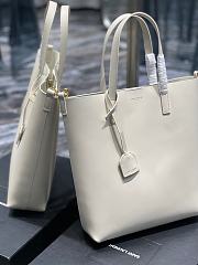 YSL Shopping Tote Bag White Size 25 x 28 x 8 cm - 3