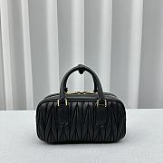 MiuMiu Sheepskin Pleated Bag Black Size 23 x 8 x 12 cm - 5