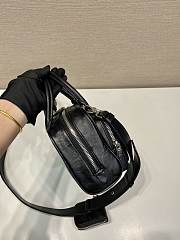 Prada Black Antique Nappa Leather Multi-Pocket Top-Handle Bag Size 24 x 12.5 x 7 cm - 6