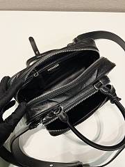 Prada Black Antique Nappa Leather Multi-Pocket Top-Handle Bag Size 24 x 12.5 x 7 cm - 4