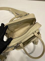 Prada Beige Antique Nappa Leather Multi-Pocket Top-Handle Bag Size 24 x 12.5 x 7 cm - 5