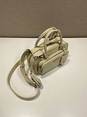 Prada Beige Antique Nappa Leather Multi-Pocket Top-Handle Bag Size 24 x 12.5 x 7 cm - 3