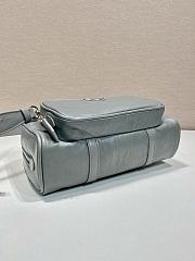 Prada Grey Antique Nappa Leather Multi-Pocket Top-Handle Bag Size 24 x 12.5 x 7 cm - 6