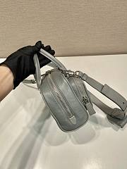 Prada Grey Antique Nappa Leather Multi-Pocket Top-Handle Bag Size 24 x 12.5 x 7 cm - 2