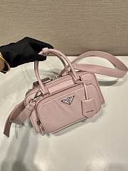 Prada Pink Antique Nappa Leather Multi-Pocket Top-Handle Bag Size 24 x 12.5 x 7 cm - 3