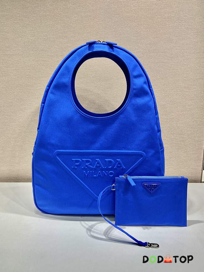 Prada Canvas Tote Bag Blue Size 48 x 65 x 12 cm - 1