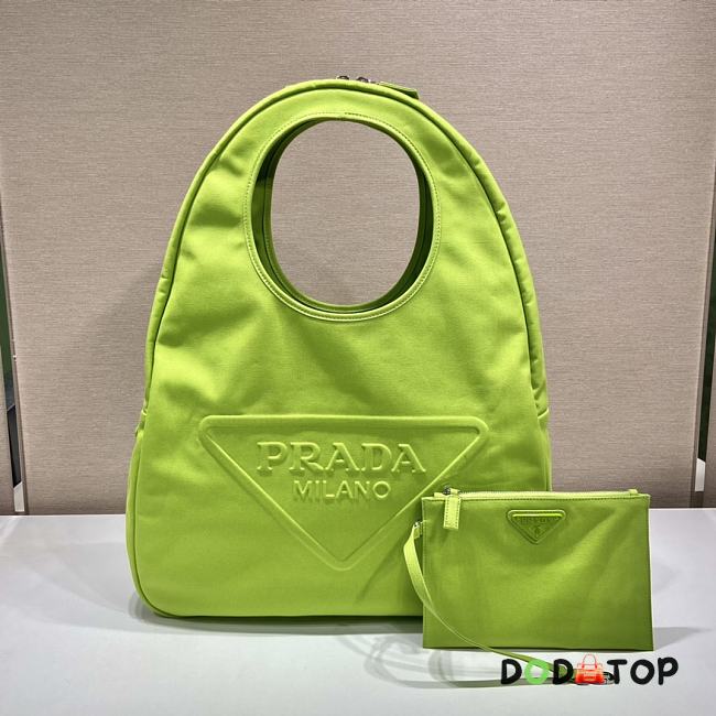 Prada Canvas Tote Bag Green Size 48 x 65 x 12 cm - 1