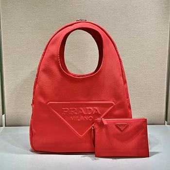 Prada Canvas Tote Bag Red Size 48 x 65 x 12 cm