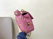 Valentino Garavani Roman Stud Chain Bag Small Pink Size 24 x 16 x 10 cm - 6