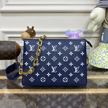 Louis Vuitton Coussin Small Handbag Blue Size 26 x 20 x 12 cm