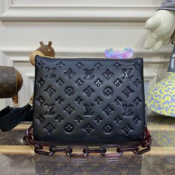 Louis Vuitton Coussin Small Handbag Black Size 26 x 20 x 12 cm