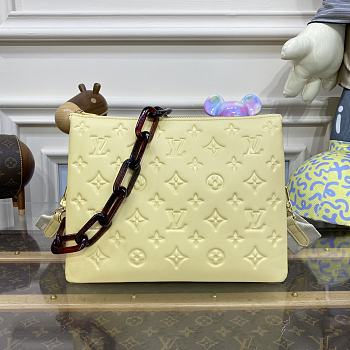 Louis Vuitton Coussin Small Handbag Yellow Size 26 x 20 x 12 cm