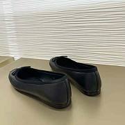 Prada Nappa Leather Ballerinas Black Shoes - 6