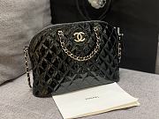 Chanel Patent Leather Shell Bag Black Size 20.5 x 28.5 x 7 cm - 6