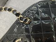 Chanel Patent Leather Shell Bag Black Size 20.5 x 28.5 x 7 cm - 5