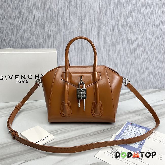 Givenchy Antigona Lock Brown Bag Size 23 x 27 x 13 cm - 1