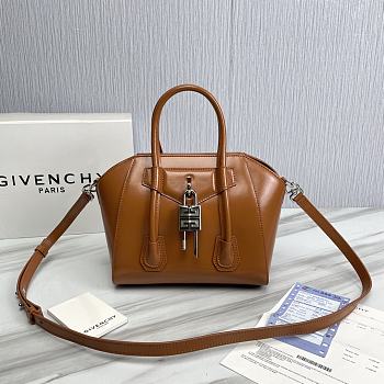 Givenchy Antigona Lock Brown Bag Size 23 x 27 x 13 cm