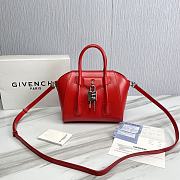 Givenchy Antigona Lock Red Bag Size 23 x 27 x 13 cm - 1