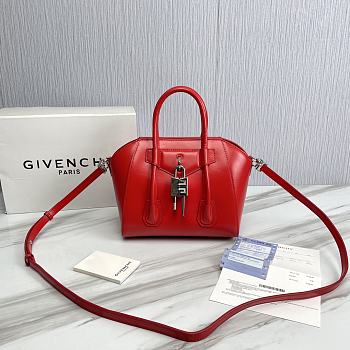 Givenchy Antigona Lock Red Bag Size 23 x 27 x 13 cm