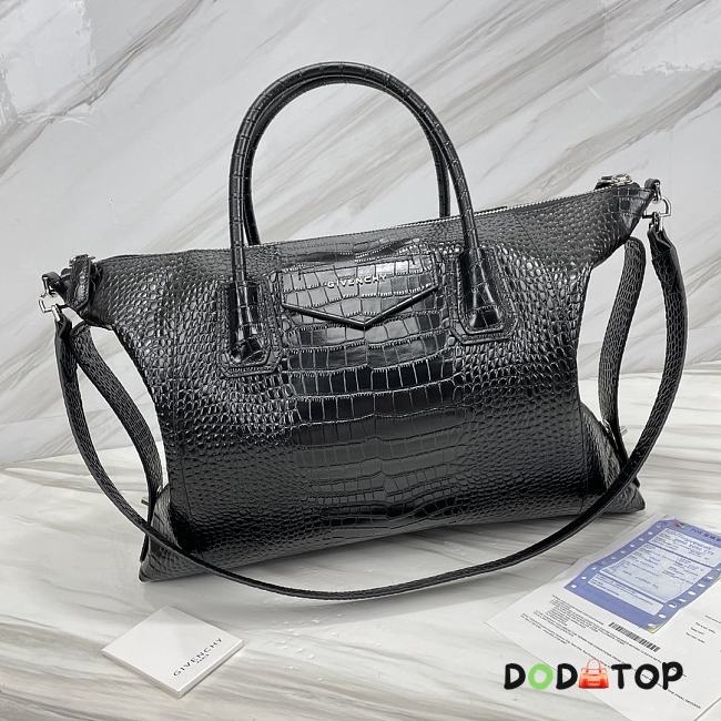 Givenchy Antigona Crocodile Black Bag Size 45 x 9 x 35 cm - 1