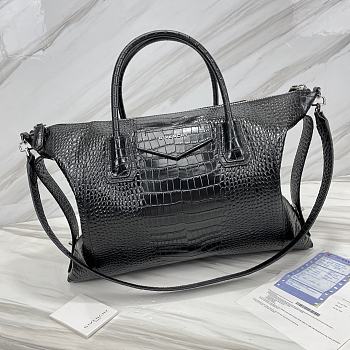 Givenchy Antigona Crocodile Black Bag Size 45 x 9 x 35 cm