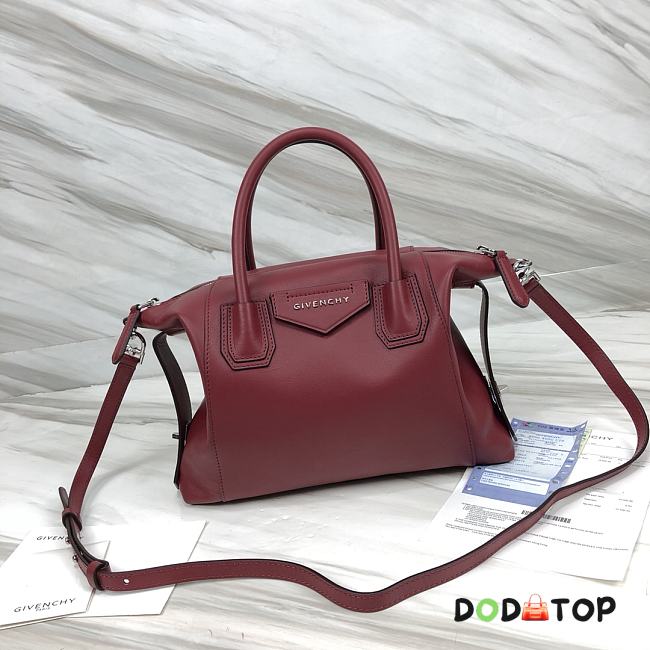 Givenchy Antigona Red Wine Bag Size 30 x 8 x 25 cm - 1