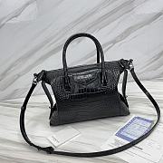 Givenchy Antigona Crocodile Black Bag Size 30 x 8 x 25 cm - 1