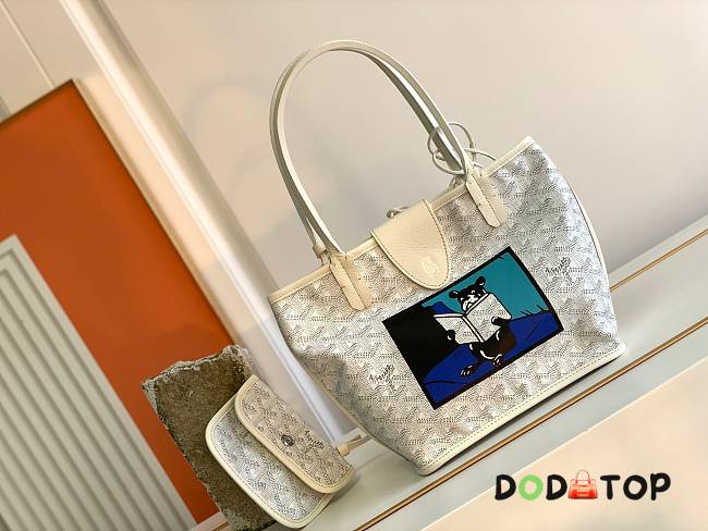 Goyard Fadou Anjou Mini Bag White Size 20 x 20 x 10 cm - 1
