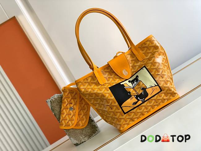 Goyard Fadou Anjou Mini Bag Yellow Size 20 x 20 x 10 cm - 1