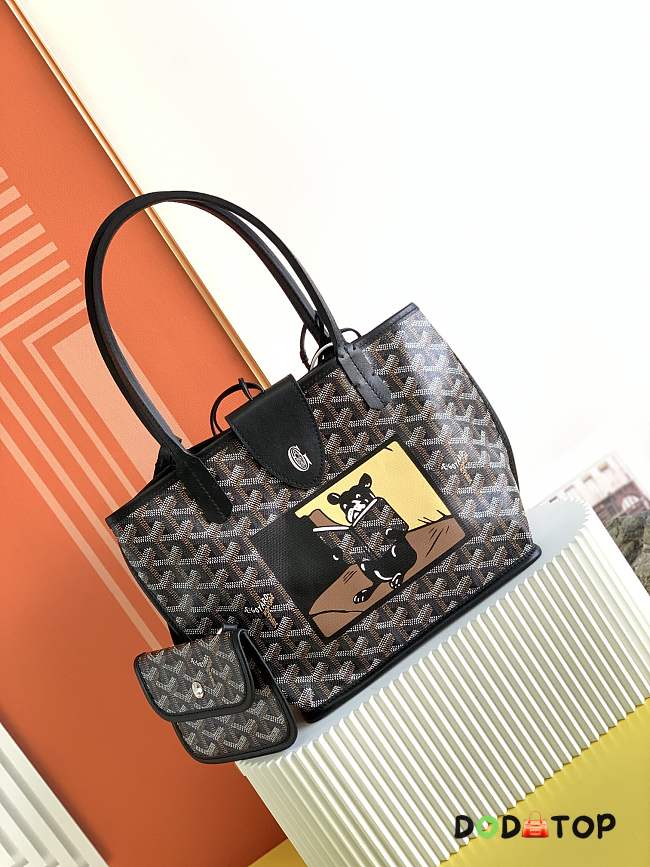 Goyard Fadou Anjou Mini Bag Black Size 20 x 20 x 10 cm - 1