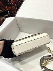 Dolce & Gabbana White Leather Miss Sicily Top Handle Bag Size 18 x 11 x 6 cm - 6