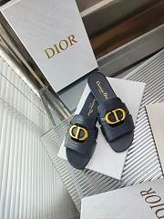Dior Women 30 Montaigne Slide Black Calfskin - 4