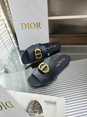 Dior Women 30 Montaigne Slide Black Calfskin - 2