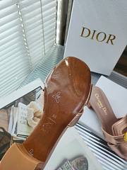 Dior Women 30 Montaigne Heeled Slide Pink Calfskin - 6