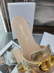 Dior Women 30 Montaigne Slide Gold Calfskin - 6