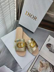 Dior Women 30 Montaigne Slide Gold Calfskin - 4