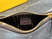 Fendi Nano Fendigraphy Silver Leather Charm Size 16.5 x 14 x 5 cm - 6