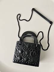 Lady Dior Mini Bag Latte Cannage Black Size 17 × 15 × 7 cm - 2