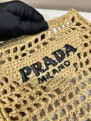 Prada Small Raffia-Woven Tote Bag Size 26 x 22 x 11 cm - 5