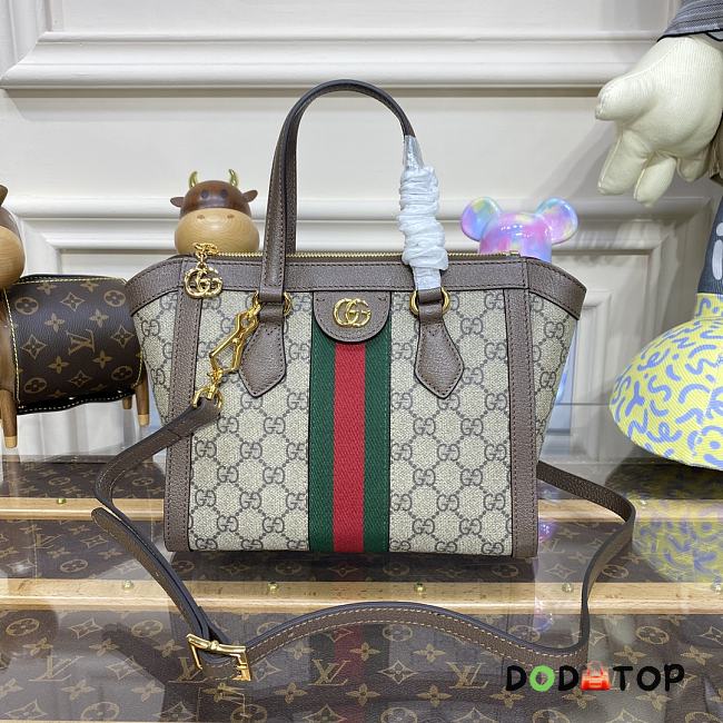 Gucci GG Supreme Ophidia Small Tote Bag 547551 Size 25 x 19 x 9.5 cm - 1