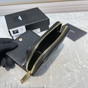 YSL Saint Laurent Black Gold Hardware Wallet Size 12 x 10 x 3 cm - 4