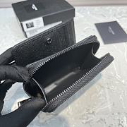 YSL Saint Laurent Black Hardware Wallet Size 12 x 10 x 3 cm - 5