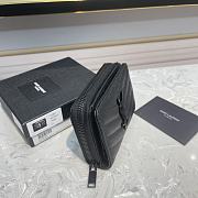 YSL Saint Laurent Black Hardware Wallet Size 12 x 10 x 3 cm - 2