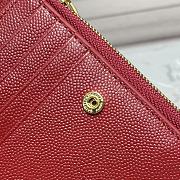 YSL Two-Piece Zip Wallet Red/Gold Size 13 x 9 x 1.5 cm - 4