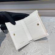 YSL Two-Piece Zip Wallet White/Gold Size 13 x 9 x 1.5 cm - 6