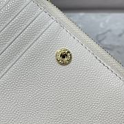 YSL Two-Piece Zip Wallet White/Gold Size 13 x 9 x 1.5 cm - 4