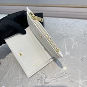 YSL Two-Piece Zip Wallet White/Gold Size 13 x 9 x 1.5 cm - 3