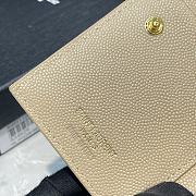 YSL Two-Piece Zip Wallet Beige/Gold Size 13 x 9 x 1.5 cm - 4