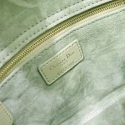 Lady Dior Bag Green Cannage Lambskin Medium Size 24 x 20 x 11 cm - 2